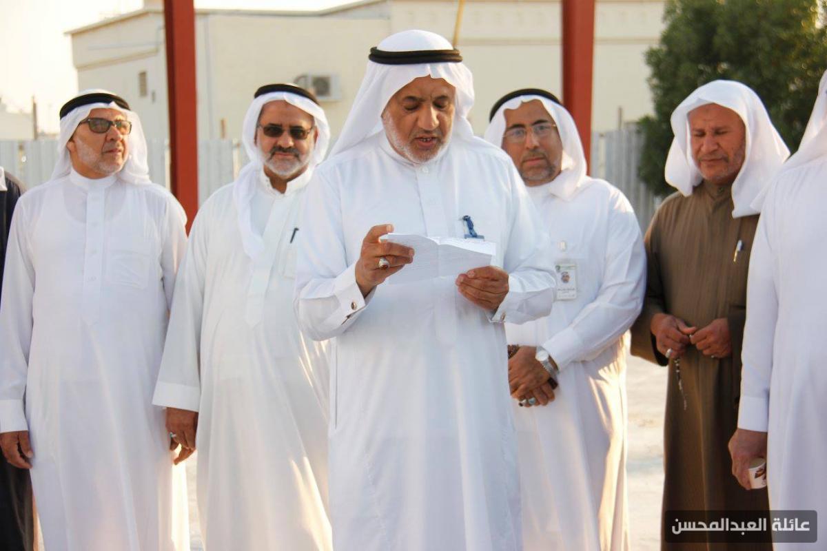 أثناء تدشينيه لمشروع صالة الأفراح لجمعية المواساة الخيرية